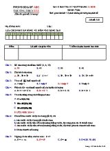 Đề kiểm tra 15 phút môn Toán Lớp 6 - Mã đề 210 - Năm học 2018-2019 - Trường THCS Xuân La (Có đáp án)